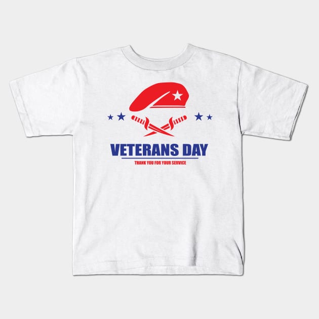 veterans day Kids T-Shirt by barwarrior